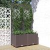 vidaXL Garden Planter Brown Polypropylene 31.5 in x 15.7 in x 53.5 in