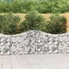 vidaXL Gabion Basket Set of 14 Silver Galvanized Iron Large