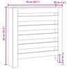 vidaXL Radiator Cover White 30.7x7.9x32.3" Engineered Wood