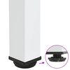 vidaXL Coffee Table Leg White Powder-coated steel Adjustable Feet
