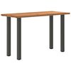 vidaXL Dining Table Light Brown, Anthracite