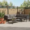 vidaXL Garden Lounge Set Anthracite Poly Rattan Large Modular