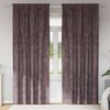 vidaXL Velvet Curtains 2 pcs Brown 96.46 x 55.12 in Velvet