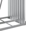 vidaXL Log Holder Anthracite 15.7x17.7x39.4" Galvanised Steel