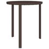 vidaXL Garden Side Table Brown PE rattan Small Stackable