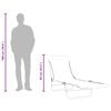 vidaXL Sunlounger Set of 2 Grey Powder-coated steel