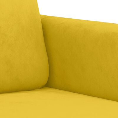 Close-up of yellow upholstery fabric texture.