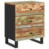 vidaXL Bedside Cabinet Multicolor Reclaimed wood, engineered wood, metal