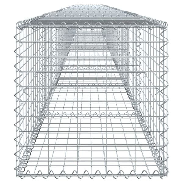 vidaXL Gabion Basket Silver Galvanized iron Large Durable