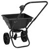 vidaXL Spreader Black Steel, PVC Medium Height-Adjustable