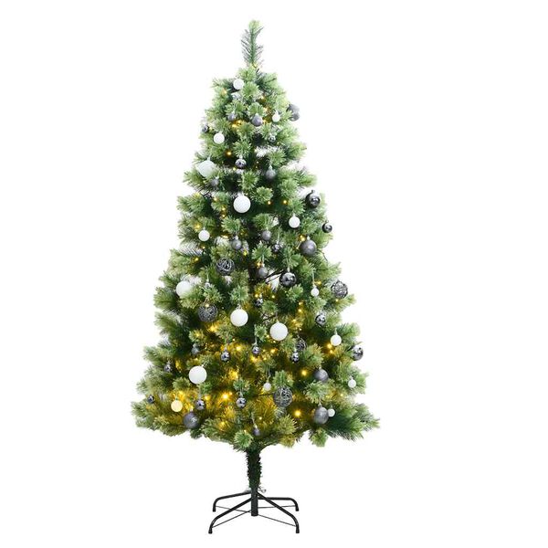 vidaXL Artificial Hinged Christmas Tree