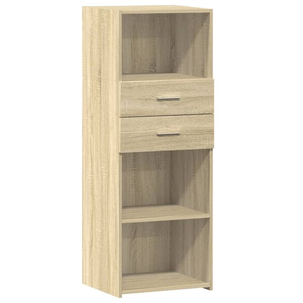 vidaXL Highboard Sonoma oak Engineered wood Tall Highboard Rectangular