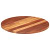 vidaXL Table Top Natural wood grain Solid Acacia Wood 27.6 in diameter