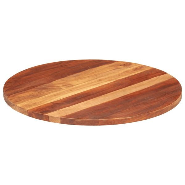 vidaXL Table Top Natural wood grain Solid Acacia Wood 27.6 in diameter