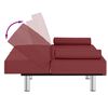vidaXL Sofa Bed Wine Red