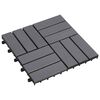 vidaXL Decking Tiles 20 pcs Gray Wash 11.8"x11.8" Solid Acacia Wood