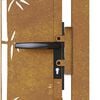 vidaXL Garden Gate 39.4x49.2" Corten Steel Bamboo Design