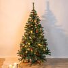 HI Artificial Christmas Tree Green PVC and Metal 70.9 in Collapsible
