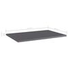 vidaXL Shelf Set of 4 High Gloss Grey Engineered Wood