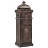 vidaXL Pillar Letterbox Bronze Cast Aluminum Medium Decorative Inlays