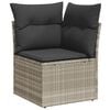 vidaXL Garden Sofa Set Light Grey and Dark Grey