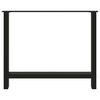 vidaXL Coffee Table Leg Set of 2 Black Powder-coated steel