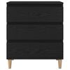 vidaXL Sideboard Black Oak 23.62 x 13.78 x 27.56 in Engineered Wood