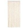 vidaXL Fly Curtain Beige and White 35.4x86.6" Chenille