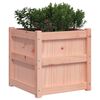 vidaXL Garden Planter Natural wood Solid Douglas Fir wood 19.7 in square