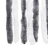 vidaXL Fly Curtain Grey and White 39.4x90.6" Chenille