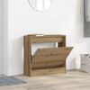 vidaXL Shoe Cabinet artisan oak 23.6" x 8.3" x 22.4" Engineered wood