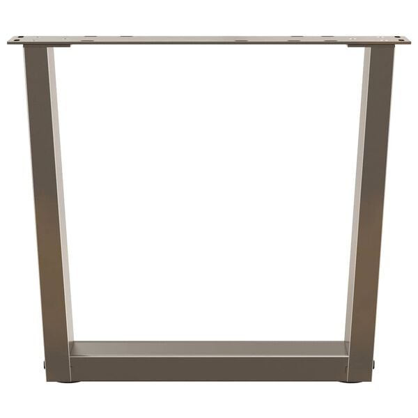 vidaXL Dining Table Leg Natural steel Powder-coated steel
