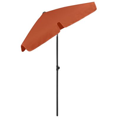 vidaXL Beach Umbrella Terracotta 70.9"x47.2"