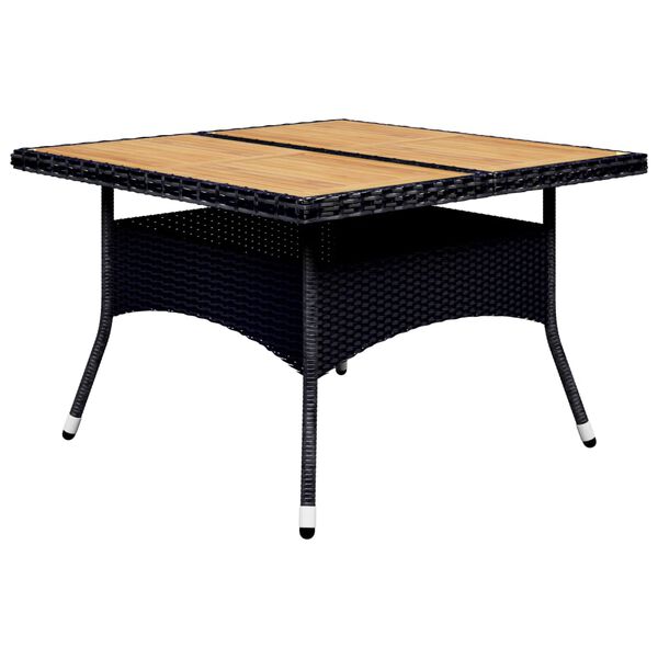 vidaXL Dining Set Black and Cream