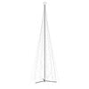 vidaXL Christmas Cone Tree Warm White Powder-coated steel, copper, PVC