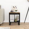 vidaXL Side Table Honey Brown, Black