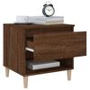vidaXL Bedside Table Brown oak Engineered wood Medium Bedside Table