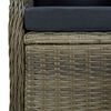 vidaXL Patio Dining Set Set of 8 Brown, Black PE Rattan Large