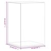 vidaXL Display Box Transparent 5.5x5.5x8.7" Acrylic