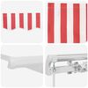 vidaXL Awning Retractable Red 177.17" x 137.80" Polyester and metal