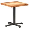 vidaXL Bistro Table Natural Acacia Wood, Black Solid Acacia wood, Iron