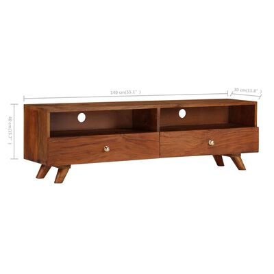 vidaXL TV Stand Solid Wood Reclaimed 55.1"x11.8"x15.7"