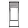vidaXL Console Table Grey Sonoma Engineered wood, Metal