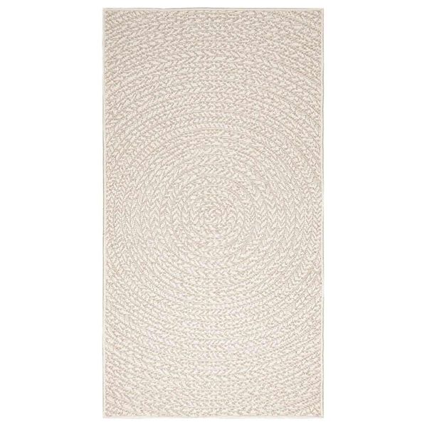 vidaXL Rug Cream 100% Polypropylene 31.5 x 59.1 in