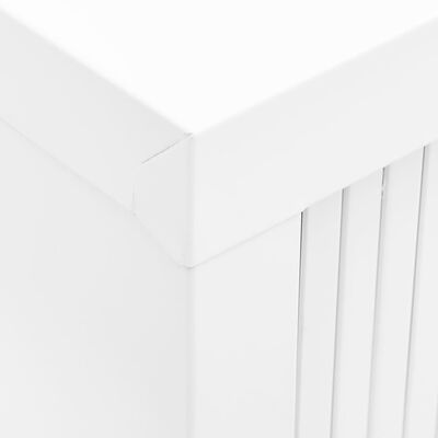 vidaXL Sliding Door Cabinet White 35.4"x15.7"x35.4" Steel