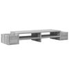 vidaXL Monitor Stand with Storage Grey Sonoma 39.4x10.6x5.9" Engineered Wood