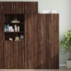 vidaXL Wall Cabinet Brown Oak Engineered Wood Medium Wall Cabinet