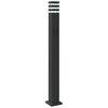 vidaXL Outdoor Floor Lamp Set of 3 Black