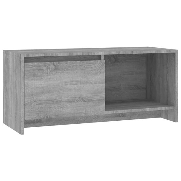 vidaXL TV Cabinet Grey Sonoma Engineered Wood TV Cabinet Rectangular
