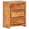 vidaXL Drawer Cabinet 23.6"x13"x29.5" Solid Wood
